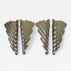 Italian Set of 1950s Chrome Door Handles - 4614551