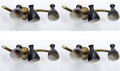 Italian Set of 4 orientable Three Light Sconces - 893048