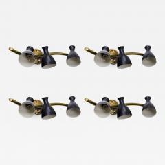 Italian Set of 4 orientable Three Light Sconces - 894644