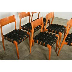 Italian Set of Six Midcentury Dining Chairs - 3974755