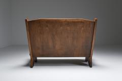 Italian Settee in Stained Beech 1940s - 2045770