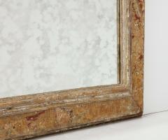 Italian Seventeenth Century Faux Marble Painted Gilt Mirror Frame Circa 1680 - 2969537