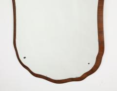 Italian Shaped Wood Wall Mirror circa 1940 - 3520962