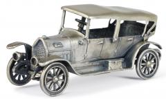 Italian Silver Set of Rare and High Quality 11 Miniature Cars Automobiles - 3249531