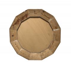 Italian Silver leafed Giltwood Dodecagon Mirror - 4254458