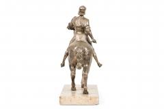 Italian Silvered Bronze Equestrian Figure - 4195318