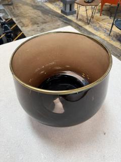 Italian Smoked Glass Bar Set with Ice Bucket and Tumblers 1970s - 4527189