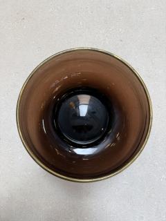 Italian Smoked Glass Bar Set with Ice Bucket and Tumblers 1970s - 4527190