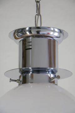 Italian Space Age Ball Pendant Ceiling Lamp Attributed to Mazzega 1970s - 2601506
