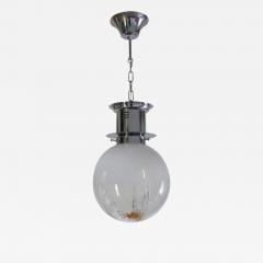 Italian Space Age Ball Pendant Ceiling Lamp Attributed to Mazzega 1970s - 2613023