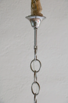 Italian Space Age Ball Pendant Lamp Attributed to Mazzega 1970s - 2601296