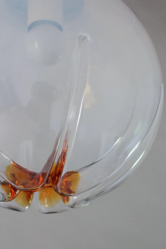 Italian Space Age Ball Pendant Lamp Attributed to Mazzega 1970s - 2601299