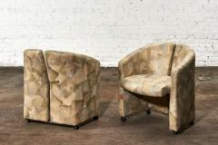 Italian Split Back Barrel Chairs 1970 - 2821375