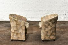 Italian Split Back Barrel Chairs 1970 - 2821378