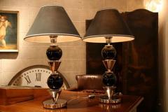 Italian Steel Ball Lamps - 514631