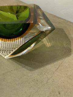 Italian Submerged Green Glass Ashtray 1960s - 4230119