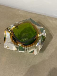 Italian Submerged Green Glass Ashtray 1960s - 4230120