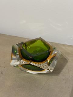 Italian Submerged Green Glass Ashtray 1960s - 4230123
