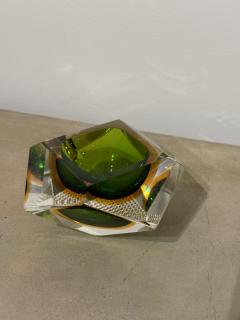 Italian Submerged Green Glass Ashtray 1960s - 4230124