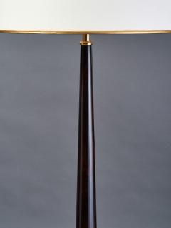 Italian Tapered Wood Floor Lamp 1950s - 4348352