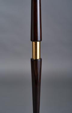 Italian Tapered Wood Floor Lamp 1950s - 4348353