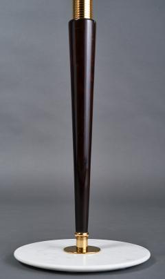 Italian Tapered Wood Floor Lamp 1950s - 4348355