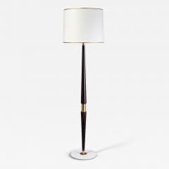 Italian Tapered Wood Floor Lamp 1950s - 4358558