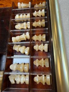 Italian Tortoiseshell Lucite Chess Set - 4453947