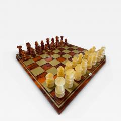 Italian Tortoiseshell Lucite Chess Set - 4454622