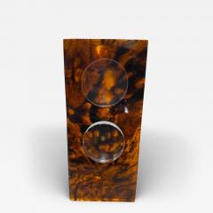 Italian Tortoiseshell Lucite Double Picture Frame 1970s - 4461075