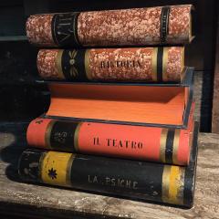 Italian Trompe lOeil Tole Painted Liddedv End Table 1940 50s - 4348828