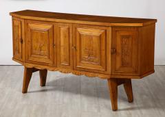 Italian Tuscan Art Deco Carved Oak Sideboard or Credenza circa 1940 - 2920296