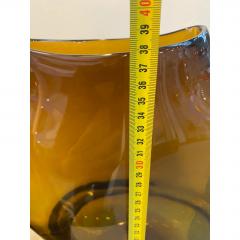 Italian Unique Artistic Murano Glass Vases Amber Fume - 4602828
