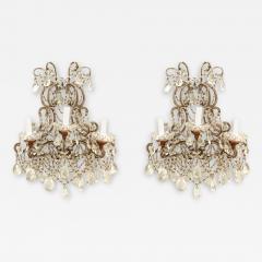 Italian Venetian Bagues Style Crystal Wall Sconces 1 - 3179397