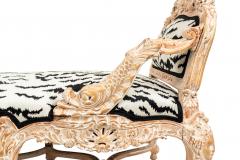 Italian Venetian Bleached Tete a tete with Zebra Print - 1404537
