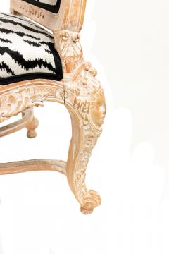 Italian Venetian Bleached Tete a tete with Zebra Print - 1404539