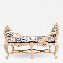 Italian Venetian Bleached Tete a tete with Zebra Print - 1407988