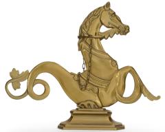 Italian Venetian Brass Seahorse Figures - 4408246