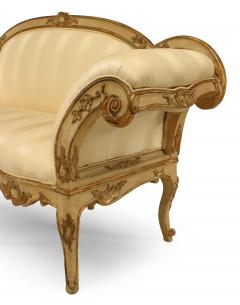 Italian Venetian Carved Floral Settee - 1404653