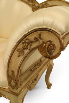 Italian Venetian Carved Floral Settee - 1404654