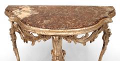 Italian Venetian Gilt Marble Console Table - 1428665