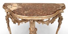 Italian Venetian Gilt Marble Console Table - 4628488