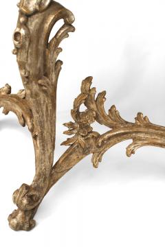 Italian Venetian Gilt Marble Console Table - 4628489