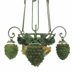 Italian Venetian Grape and Flower Chandelier - 4650646