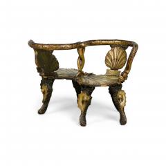 Italian Venetian Grotto Seashell Tete a tete - 4642355