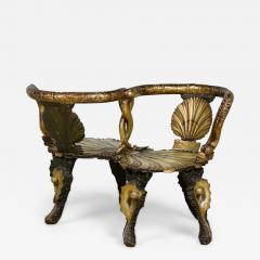 Italian Venetian Grotto Seashell Tete a tete - 4642375