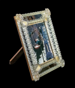 Italian Venetian Handmade Murano Glass Photo Frame - 3052021