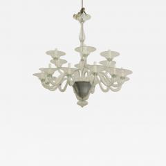 Italian Venetian Murano 1940s Style Light Green Glass Chandelier - 470687