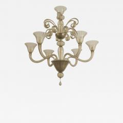 Italian Venetian Murano 1940s Style Smoky Glass Chandelier - 470711