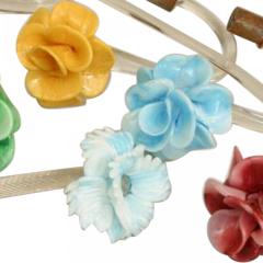 Italian Venetian Murano Glass Flowers - 4676116